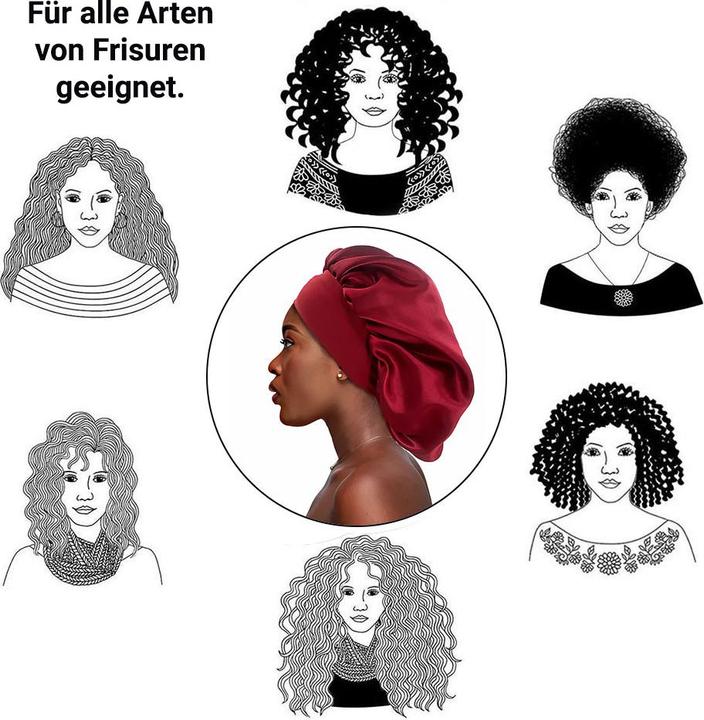 Actual product image X-Tac Satin Hair Sleeping Bonnet