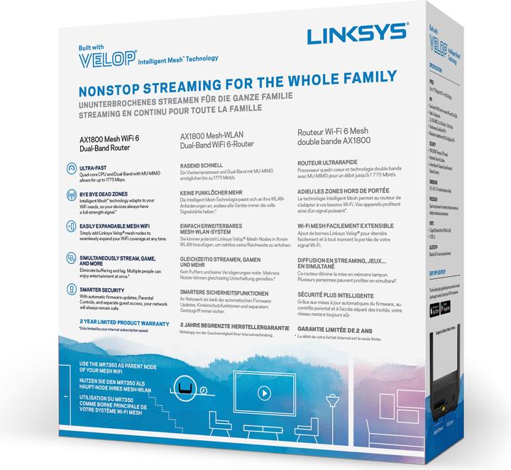 Actual product image Linksys MR7350 mesh router