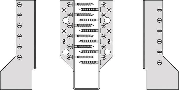 Produktbild Simpson Sst Balkenschuh BSN120/160 2 mm Stahl feuerverzinkt nach aussen gebogene Schenkel (Balkenschuh, 1 Stk.)