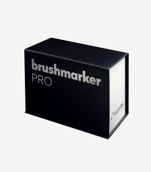 Produktbild Karin Brush Marker Pro Mini Box (M, Magenta Red, Cerise, Soft Peach, Gold, Amber, Orange red, Red, Canary, Almond, 27 x)
