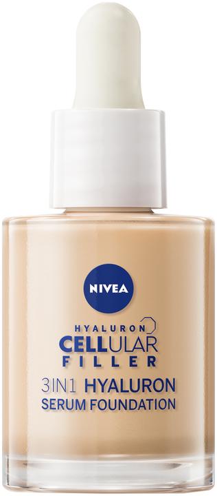 NIVEA Hyaluron Cellular Filler 3in1 Serum Foundation mittel (30ml) (02)