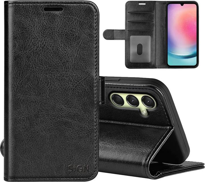 SIGN Etui portefeuille pour Samsung Galaxy A16 - Noir (Samsung Galaxy A16)
