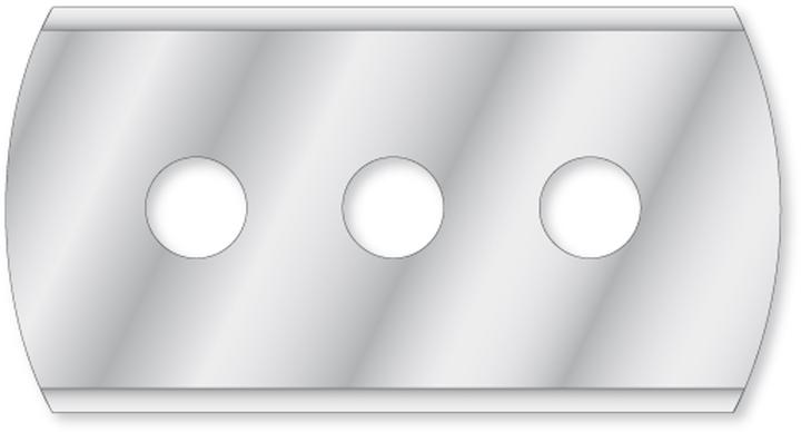 Produktbild kwb 3-Loch-Ersatzklinge für Haushaltsschaber, 43 x 23 mm 023905 (Ersatzklinge)