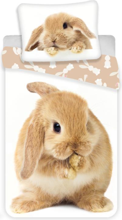 Produktbild Tinisu Häschen Hase Bettwäsche - 140x200 cm weiche Baumwolle Kissen und Decke
