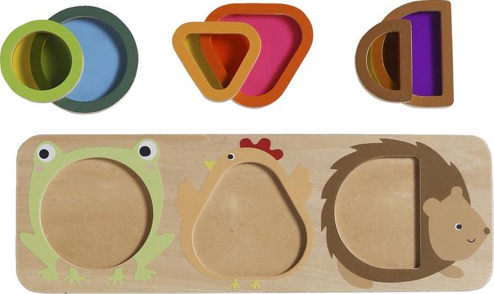 Image du produit Vertbaudet Baby Steckspiel-Brett mit Tierfiguren aus Holz FSC®