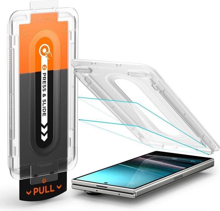 Produktbild Spigen - Glas.tR EZ-FIT Pro HD (2 pack) - Samsung Galaxy Z Fold7 - Clear (2 Stück, Samsung Galaxy Z Fold7)