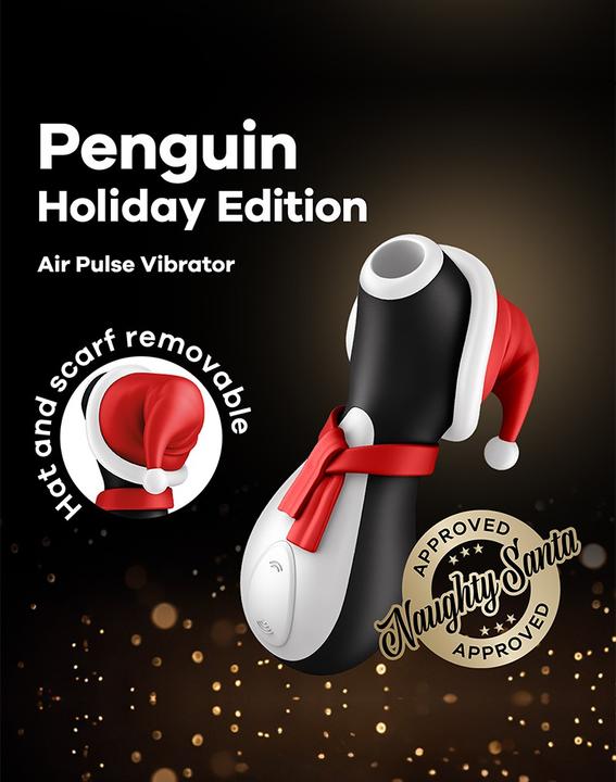 Actual product image Satisfyer Penguin - Air Pulse Stimulator - Holiday Edition
