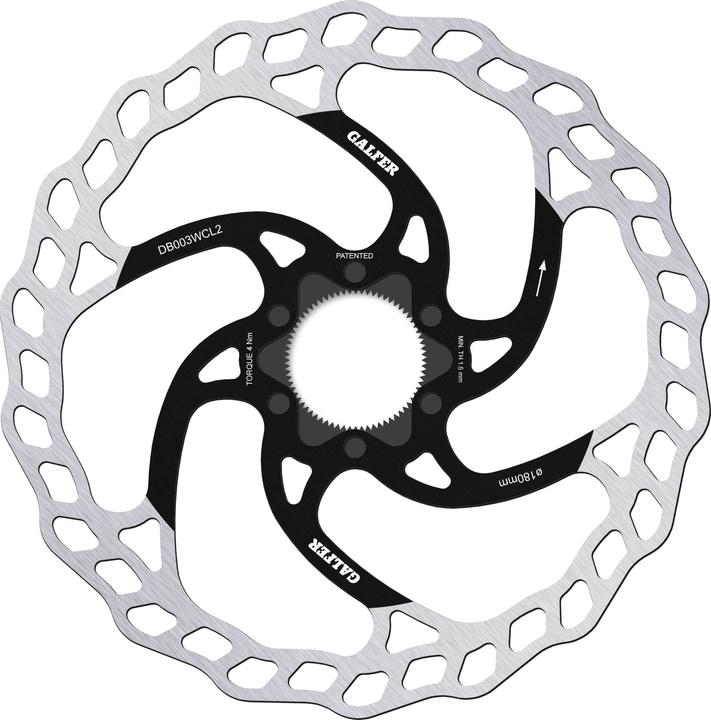 Produktbild Galfer Bike GALFER Bremsscheibe Wave Center Lock System 160mm x 2.0mm (160 mm)
