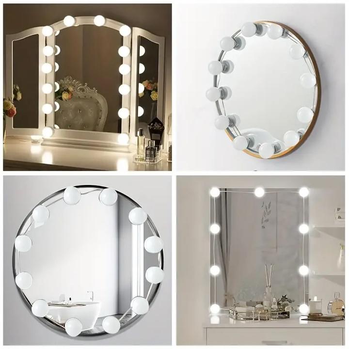 Actual product image Cbx 6 mirror lights, LED make-up mirror light, Hollywood lamps (200 cm, Indoor)