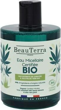 Image du produit BeauTerra Eau micellaire Chanvre & Aloe Vera Bio Fl 500 ml (Eau micellaire, 500 ml)