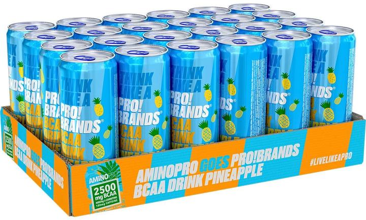 Image du produit Pro!Brands Boisson BCAA Pineapple (24x330ml) (Ananas, 24 x)