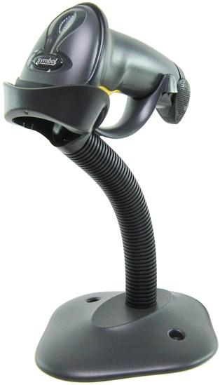 Actual product image Zebra LS2208, 1D, SR, Multi-IF, Kit (USB), anthracite Hand-held scanner, Retail, 1D, Laser, Standard (1D barcodes)