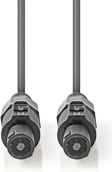 Actual product image Nedis Loudspeaker cable 48 x 0.20 mm copper 10.0 m round PVC dark grey cardboard packaging (10 m, 0.20 mm²)