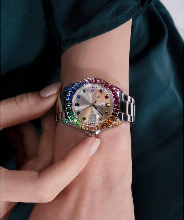 Immagine prodotto Guess Orologio da polso P SLV CS CON CRISI BAGUETTE / SUN SLV DATE DL / P SLV BRCT (34 mm)