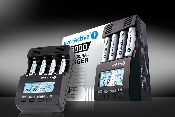 Produktbild Everactive Charger NC-3000 (No data) (1 Stk., C, D, AAA, AA, Ladegerät ohne Akku)