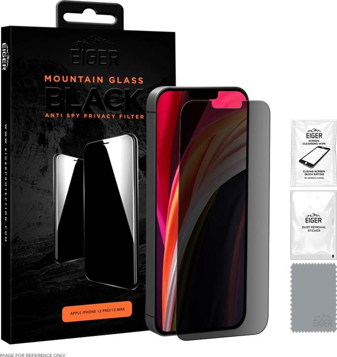 Produktbild Eiger Mountain Glass Black (1 Stück, Apple iPhone 12 Pro, Apple iPhone 12)