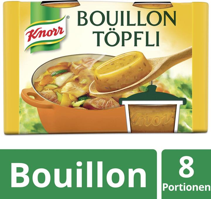 Produktbild Knorr Bouillon Töpfli Huhn, weiche Konsistenz & schnell löslich, Hühnerbouillon für Saucen, Fleisch & Wok