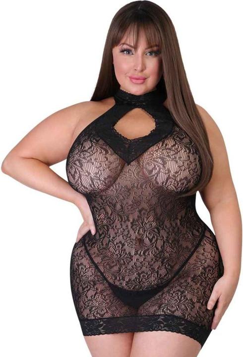 Fifty Shades of Grey Captivate Plus Size Mini Dress One Size Curve - Black (XXL, 3XL)
