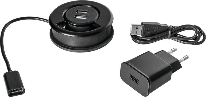 Produktbild Steffen Tisch Kabeldurchführung mit 2x Ladesteckdosen (2 x, USB-A, 1 m)