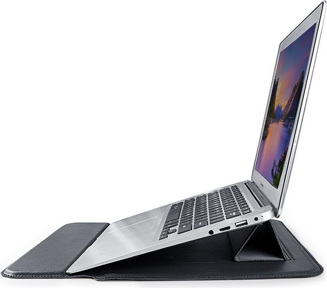Image du produit Devia MacBook bracket bag Ultra-Thin 15,4" waterproof PU leather black (15.40")