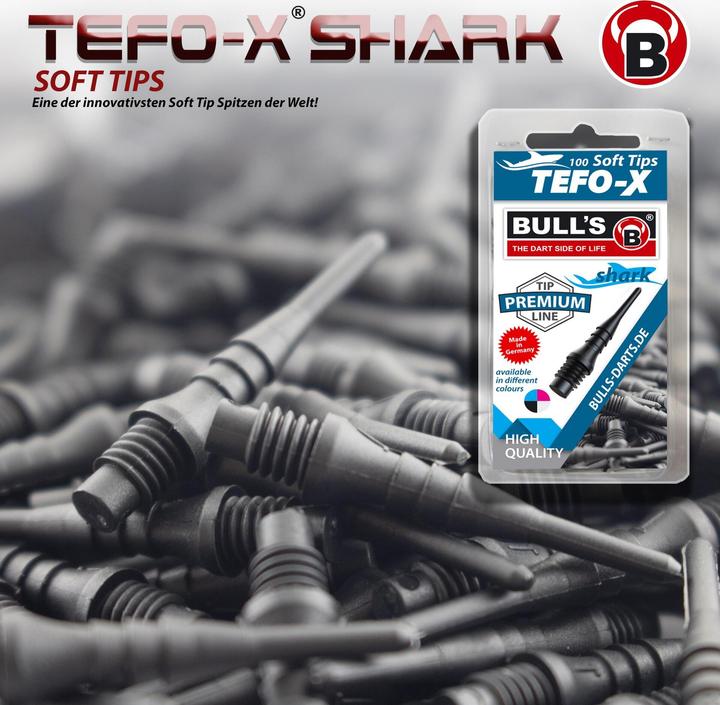 Produktbild Bull's Tefo-X Shark Soft Tips 6mm(2BA)