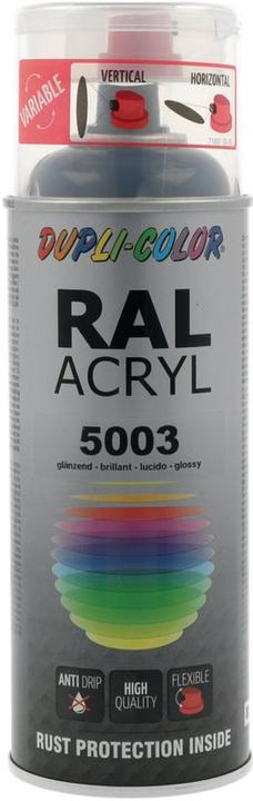 Dupli-Color Vernice acrilica lucida RAL 5003 blu zaffiro (Blu zaffiro, 0.40 l)