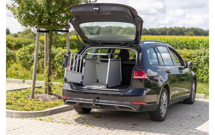 Produktbild Trixie Transportbox Aluminium small (Hund, Abschliessbar, Atmungsaktiv)