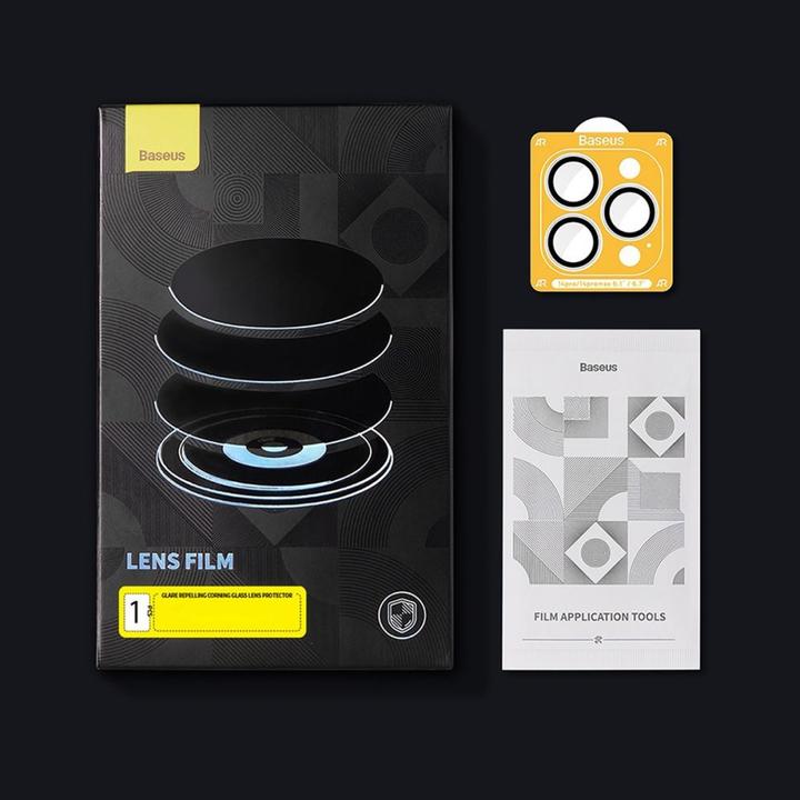 Produktbild Baseus Camera Glass for iPhone 12 Pro / 11 Pro Max / 11 Pro Camera Glass (1 Stück, Apple iPhone 12 Pro, Realme 11 Pro+)