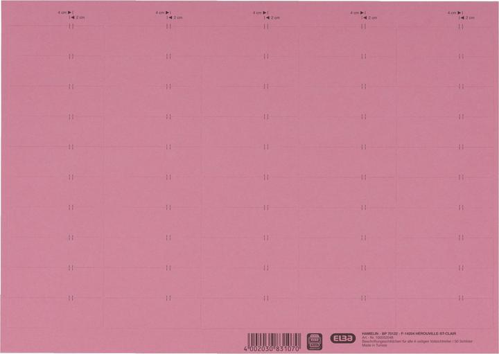 Produktbild Elba Beschriftungsschildchen 83582
