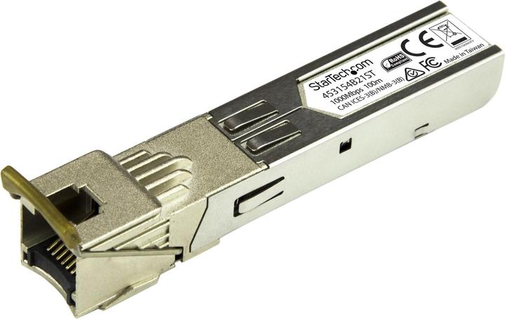 Image du produit StarTech Giagbit copper RJ45 SFP transceiver module - HP 453154-B21 compatible SFP - 1000Base-T - Mini GBIC