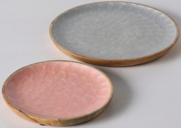 Actual product image Boltze Home Boltze plate Cyntha grey 30 cm (1 piece) (30 x 30 cm)