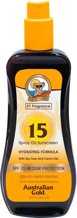 Immagine prodotto Australian Gold Formula idratante (Spray solare, Olio abbronzatura, SPF 15, 237 ml)