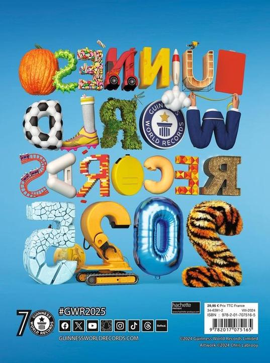 Immagine prodotto Ravensburger Guiness World Records 2025 (Francese, Collettività, 2024)