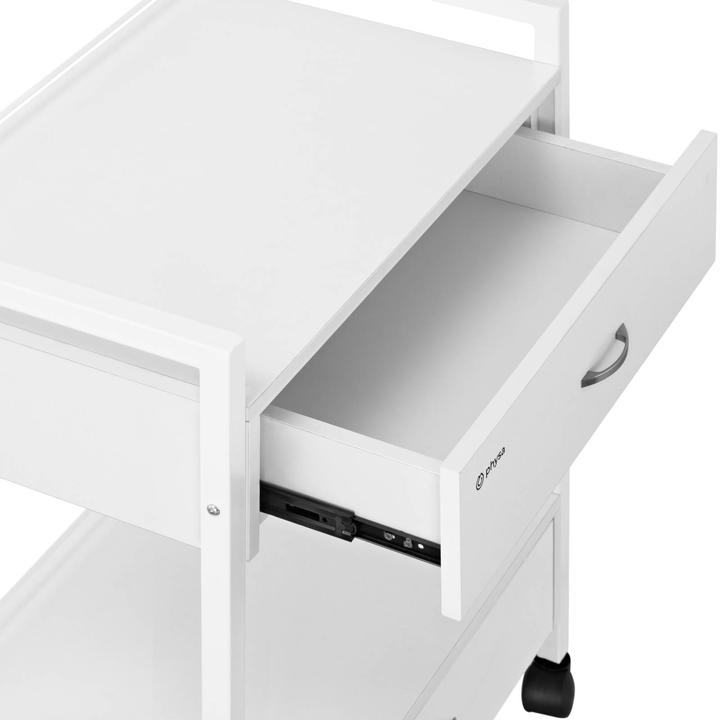 Produktbild Physa Kosmetikwagen Arbeitswagen Beistellwagen Salon-Trolley 2 Schubladen / Ablagen