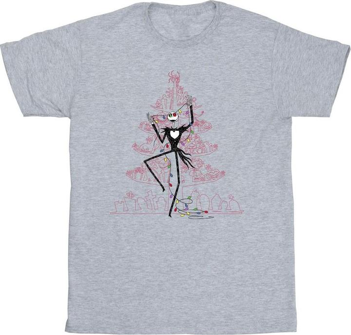 Disney The Nightmare Before Christmas Tree Pink TShirt (4XL)