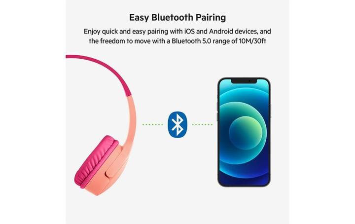 Image du produit Belkin Soundform Mini-Ear pour enfants BT USB-C pi. AUD002btPKV3