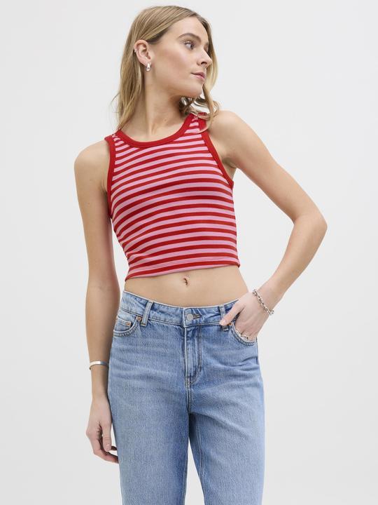 Produktbild JJXX Jxfallon Str Sl Stripe Rib Top Jrs Sn (S)