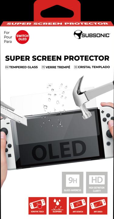 Actual product image Subsonic Super Screen Protector Tempered Glass for Nintendo Switch OLED (Switch OLED, Switch, Switch Lite)