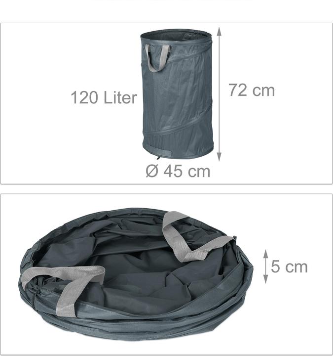 Produktbild Relaxdays 2x Laubsack (120 l)