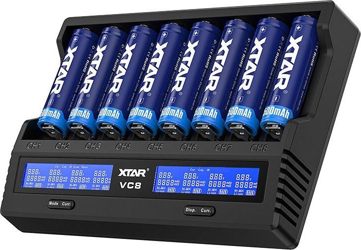 Actual product image Xtar VC8 Charger (1 pcs., Rechargeable battery)
