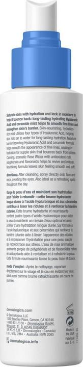 Immagine prodotto Dermalogica Salute quotidiana della pelle - Nebbia di ceramide ialuronica (150 ml, Spray viso)