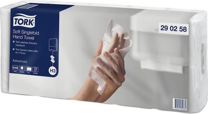Produktbild Tork 5X250BL. ADVANCE 25X23CM WEISS 2LG H3 (5 x)