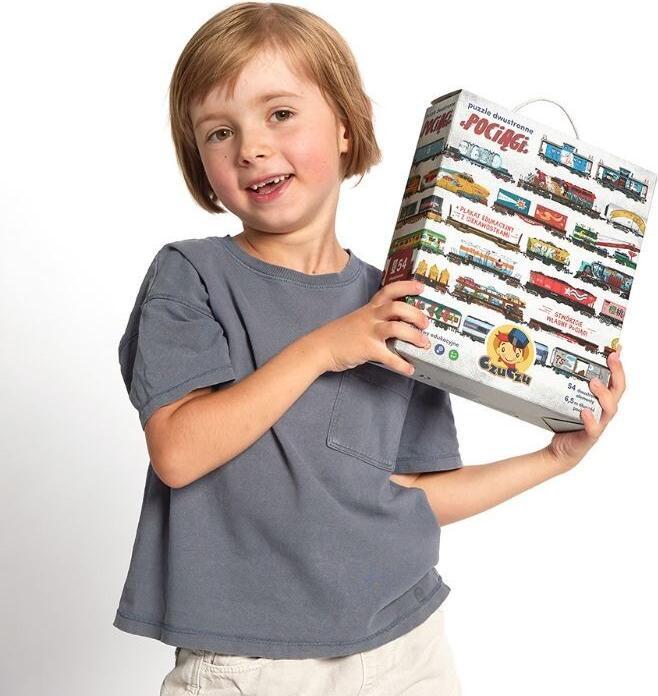 Immagine prodotto Czuczu Puzzle bifacciale - Treni (5 pezzi)