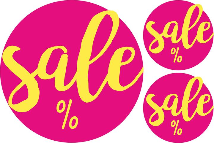 Produktbild Avery Dennison Zweckform Promotion-Etiketten "Sale", pink gelb mehr Aufmerksamkeit für Ihre Produkte, einfach au...