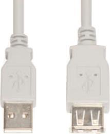 Image du produit E+P CC 518 Câble USB A USB A Mâle Femelle Gris 3m (3 m, USB 2.0)