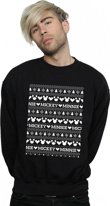 Immagine prodotto Disney Mickey And Minnie Christmas Fair Isle Felpa Uomo (XL)