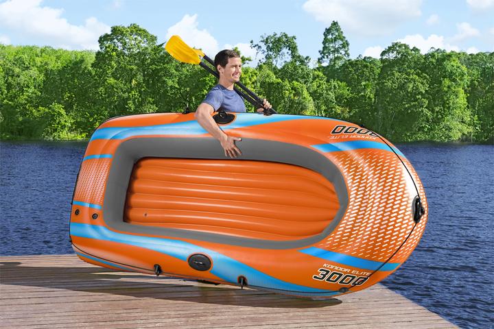 Immagine prodotto Bestway 8'1" x 48"/2.46m x 1.22m Set di zattere Kondor Elite 3000 (246 cm, 3 pers.)