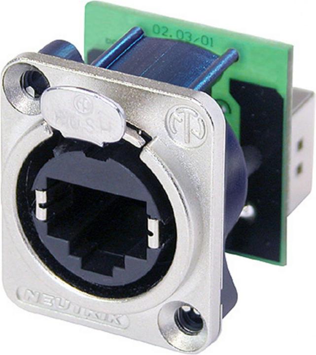Image du produit Neutrik - Ethercon - Châssis Métallique Avec Rj45 Standard Monté à L'Arrière (UTP, CAT5e, 0.17 m)