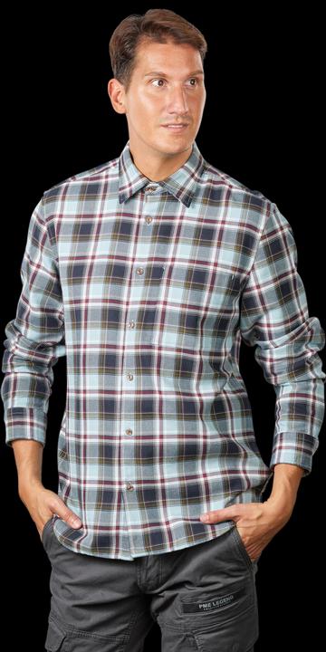 Immagine prodotto Marc O'Polo Kent Collar Shirt Chest Pocket Multi/Botticelli (XXL)
