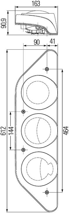 Immagine prodotto Hella Faro posteriore combinato Caraluna